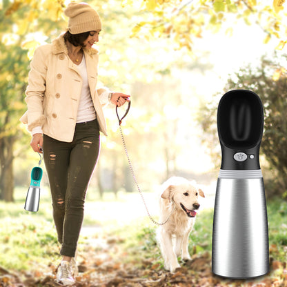 Double-Walled Insulated Pet Travel Water Bottle