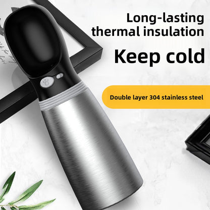 Double-Walled Insulated Pet Travel Water Bottle