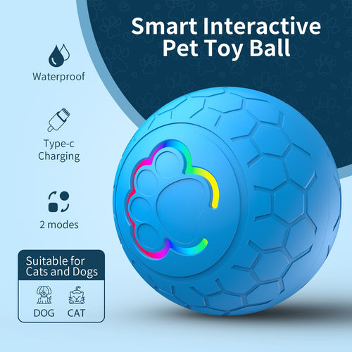 Rechargeable LED Interactive Pet Ball